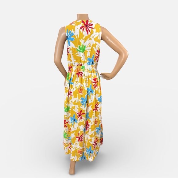 Umgee Vibrant Floral V-Neck Maxi Dress - Size Small spring - Picture 4 of 6